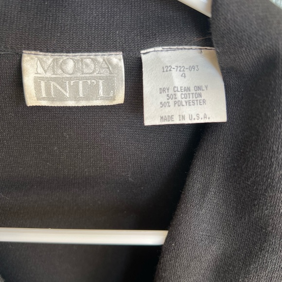 Moda Intl blazer size 4 black - Picture 3 of 3